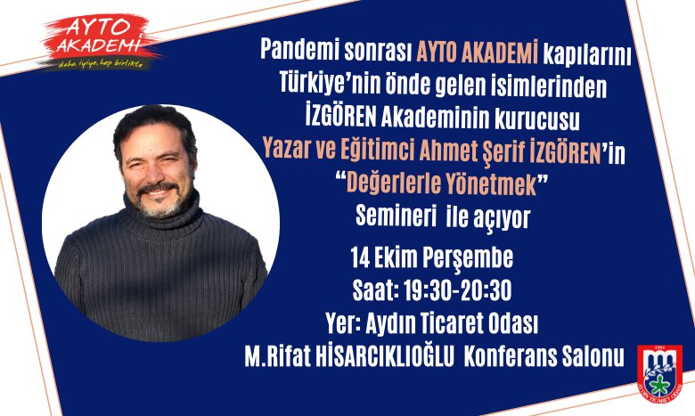 Ahmet Şerif İZGÖREN AYTO’DA