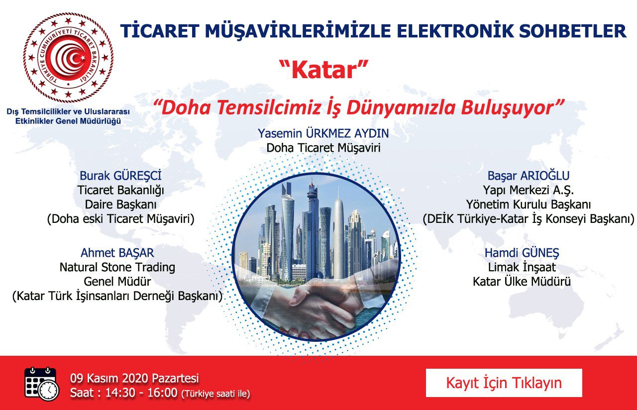 TİCARET MÜŞAVİRLERİMİZLE ELEKTRONİK SOHBETLER- KATAR