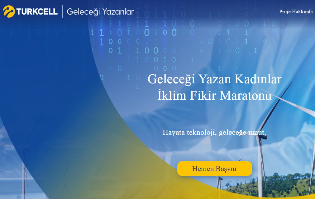 Turkcell Geleceği Yazan Kadınlar İklim Fikir Maratonu