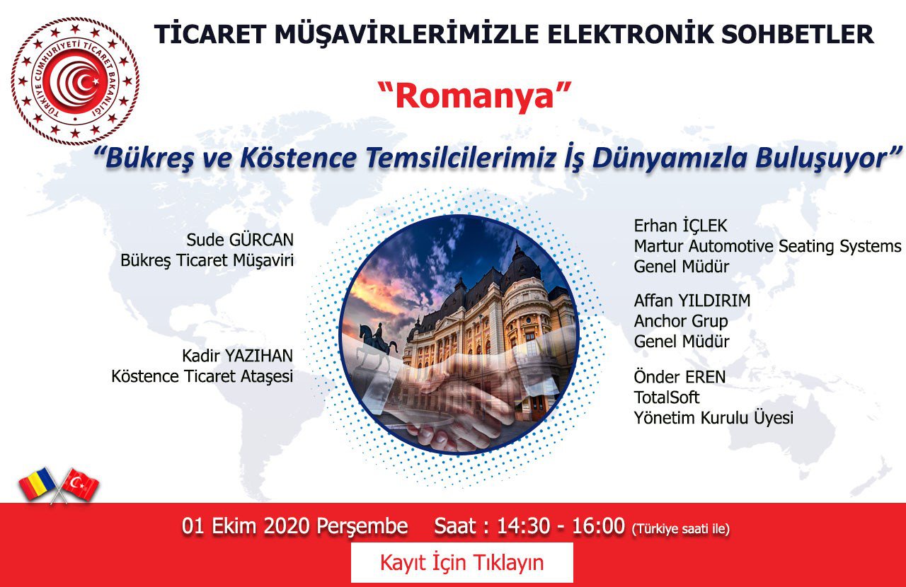 TİCARET MÜŞAVİRLERİMİZLE ELEKTRONİK SOHBETLER- ROMANYA