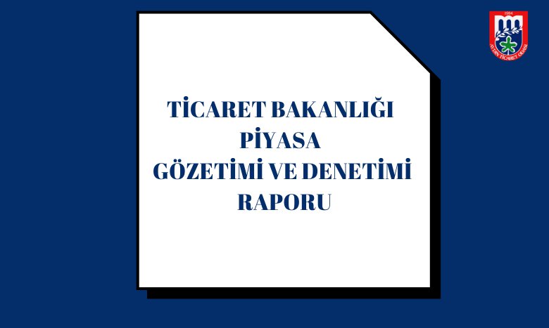 TİCARET BAKANLIĞI PİYASA GÖZETİMİ VE DENETİMİ RAPORU