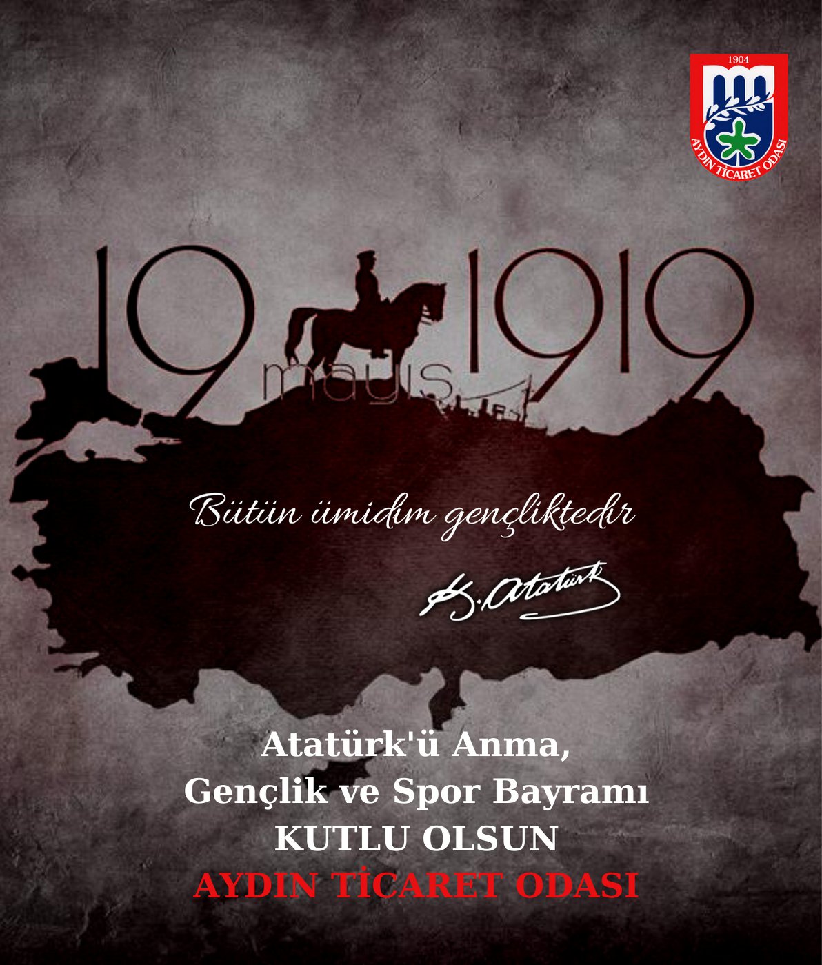 19 Mayıs Atatürk'ü Anma, Gençlik ve Spor Bayramı Kutlu Olsun