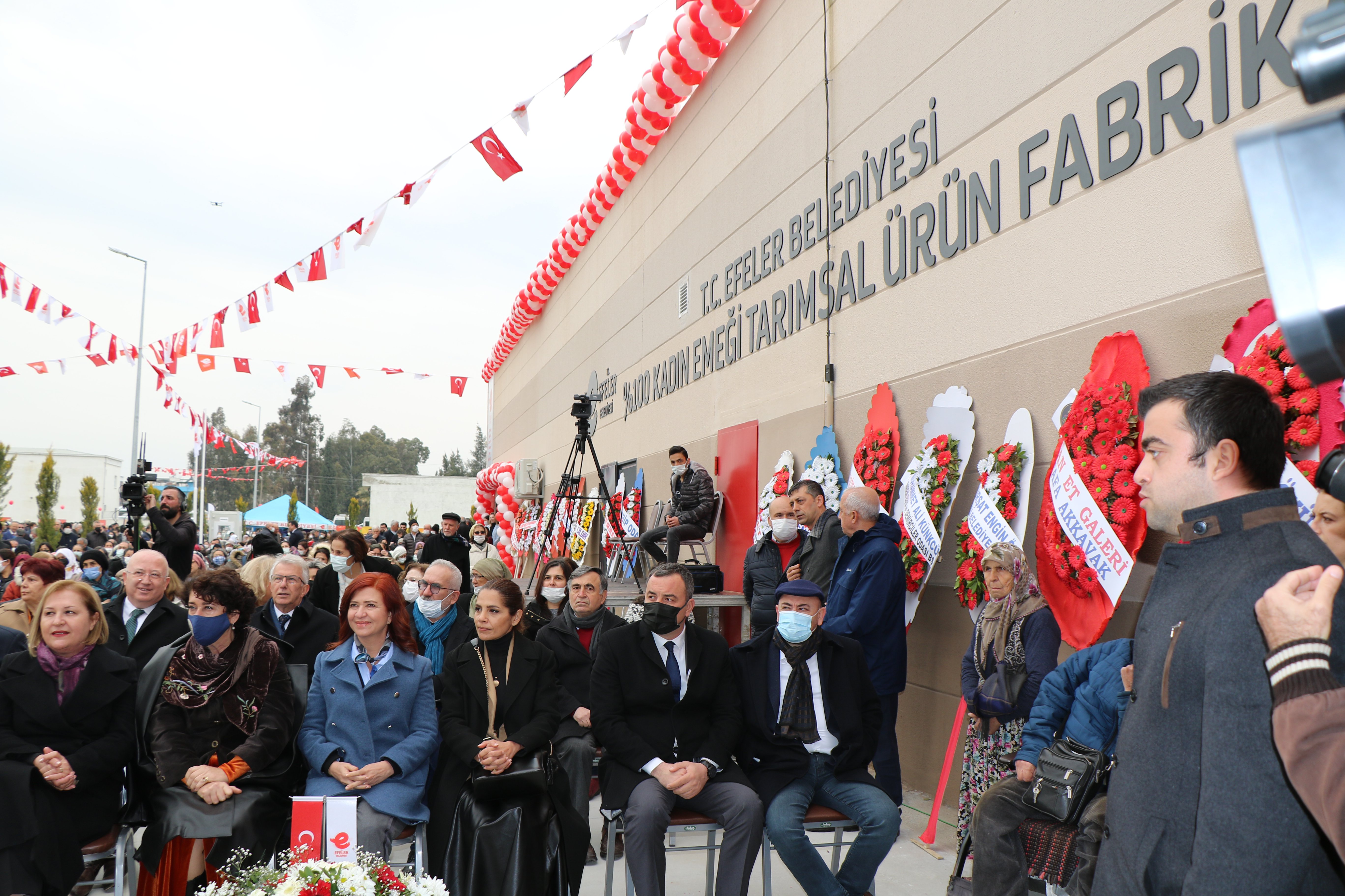 Efeler Belediyesi %100 Kadın Emeği İle Tarımsal Ürün Fabrikası açılış töreni