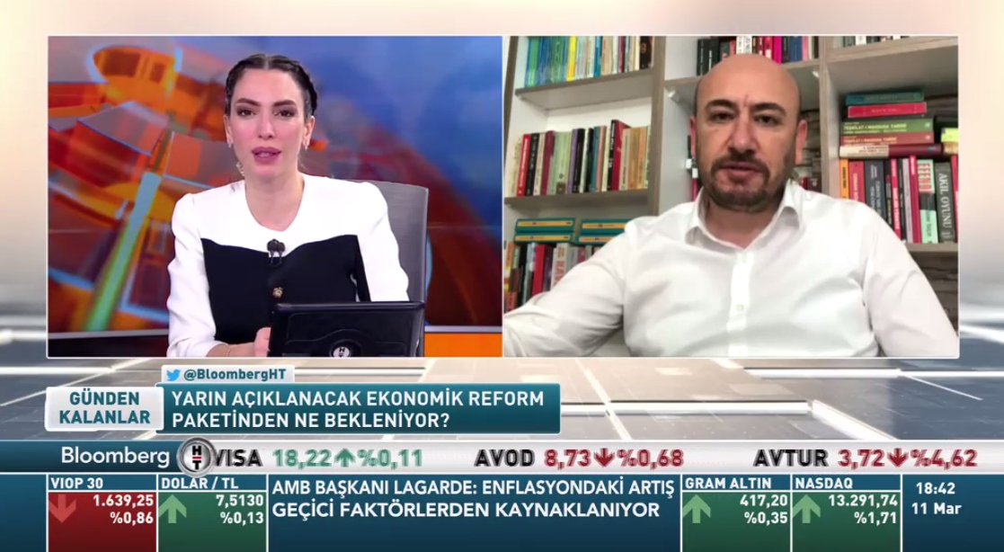 AYTO BAŞKANI, BLOOMBERGHT “GÜNDEN KALANLAR” PROGRAMINDA