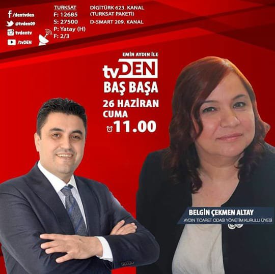 AYTO YÖNETİM KURULU ÜYESİ BELGİN ÇEKMEN ALTAY, TVDEN PROGRAMINA KONUK OLUYOR