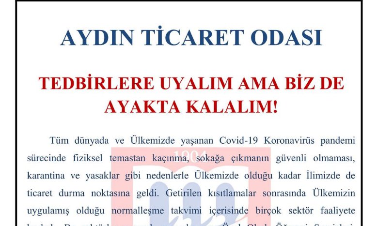 GENİŞLETİLMİŞ KOMİTE TOPLANTILARI NETİCESİNDE İŞLETMELERİ KAPALI OLAN SEKTÖR TEMSİLCİLERİ TARAFINDAN TALEP VE BEKLENTİLER RAPOR HALİNE GETİRİLDİ