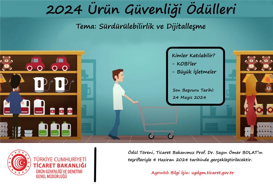 T.C. TİCARET BAKANLIĞI 2024 ÜRÜN GÜVENLİĞİ ÖDÜLLERİ DUYURUSU