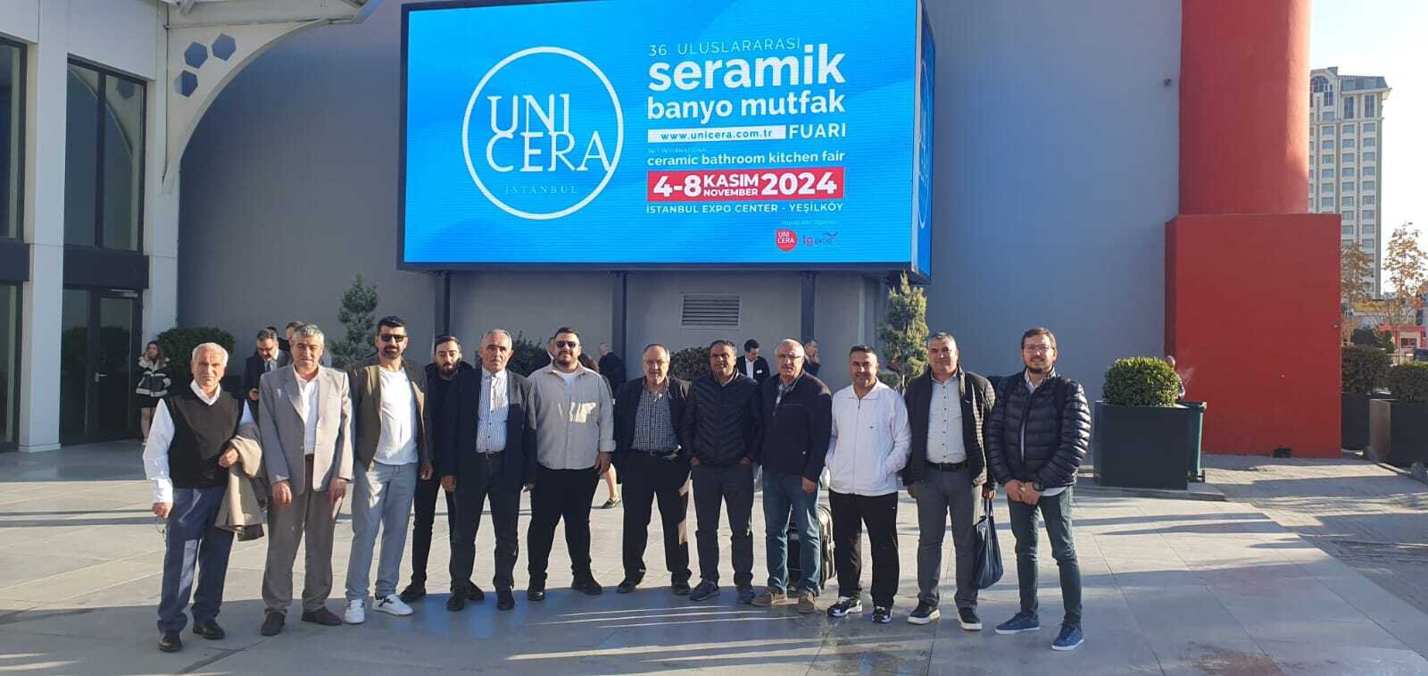 AYTO ÜYELERİ UNICERA SERAMİK, BANYO, MUTFAK FUARINA KATILDI