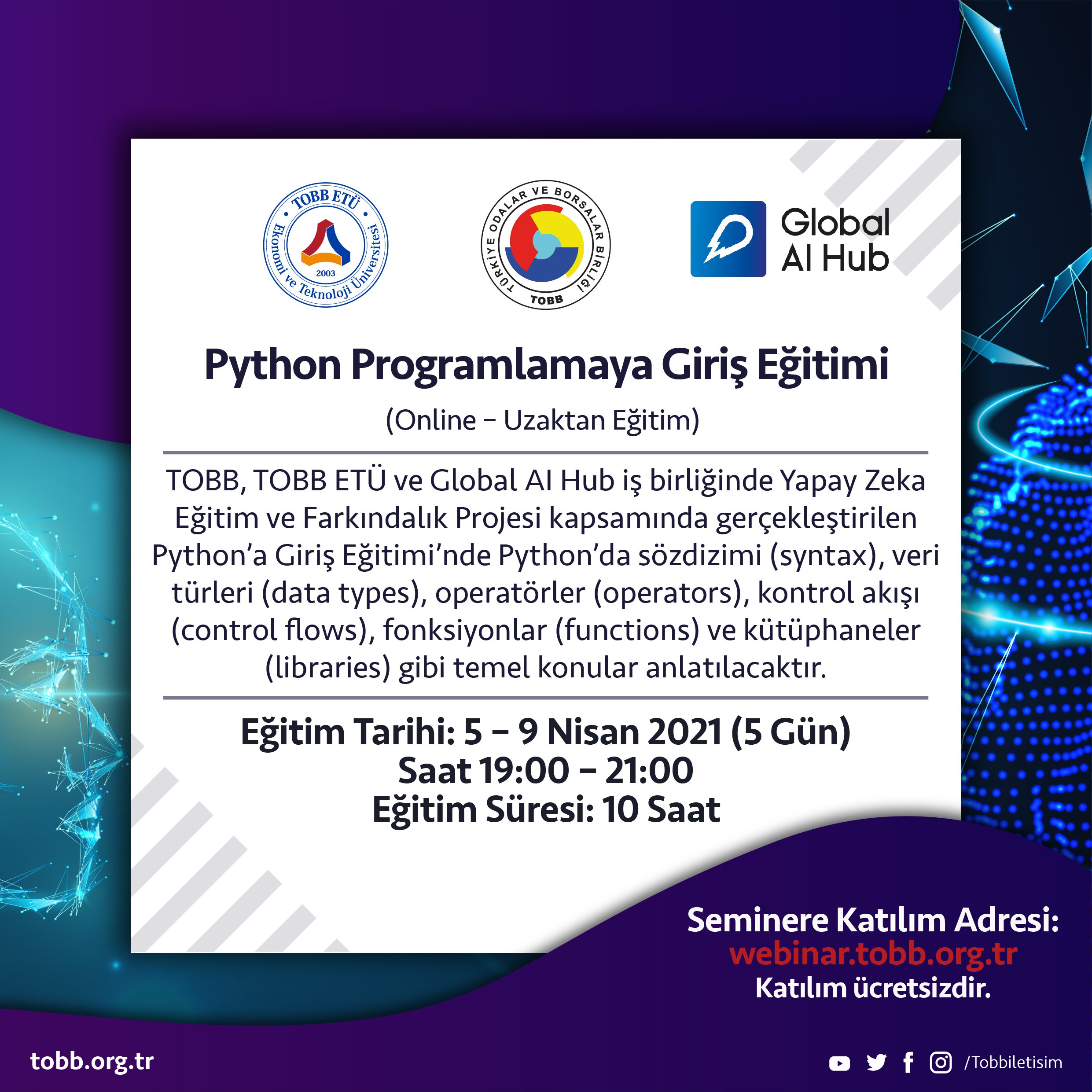 Python’a Giriş Eğitimi