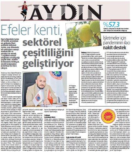 AYTO, Dünya Gazetesi, Ege Dünya yayınının Ekim sayısı Aydın Özel Bölümünde