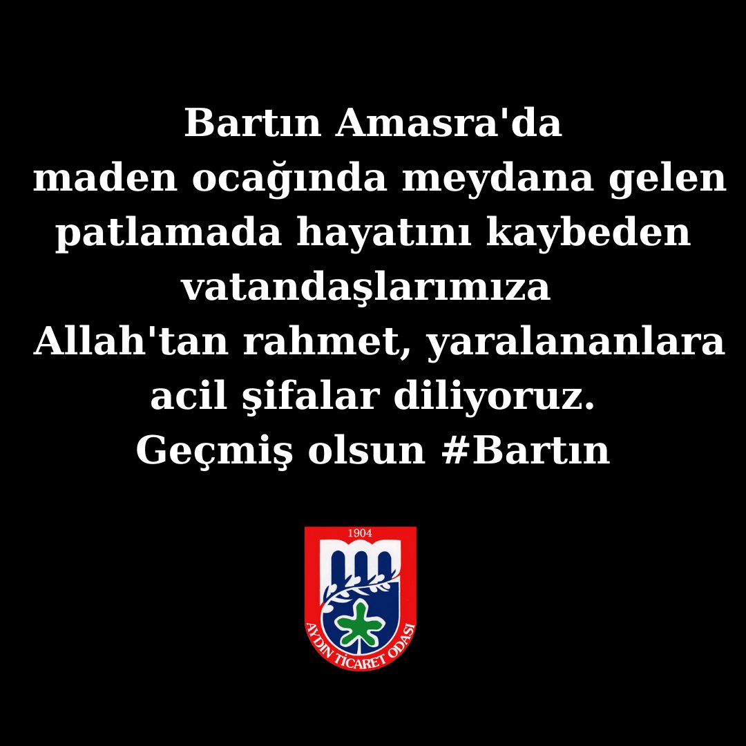  Geçmiş olsun #Bartın