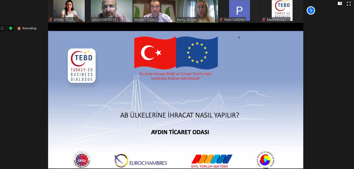 TÜRKİYE- AB İŞ DÜNYASI DİYALOĞU PROJESİ KAPSAMINDA AYTO EV SAHİPLİĞİNDE “AB ÜLKELERİNE İHRACAT YAPAN KOBİLERİN YAŞADIKLARI ZORLUKLAR ÇALIŞTAYI”