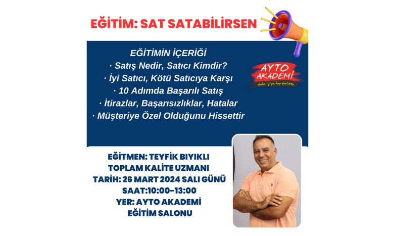 AYTO AKADEMİ:SAT SATABİLİRSEN EĞİTİMİ