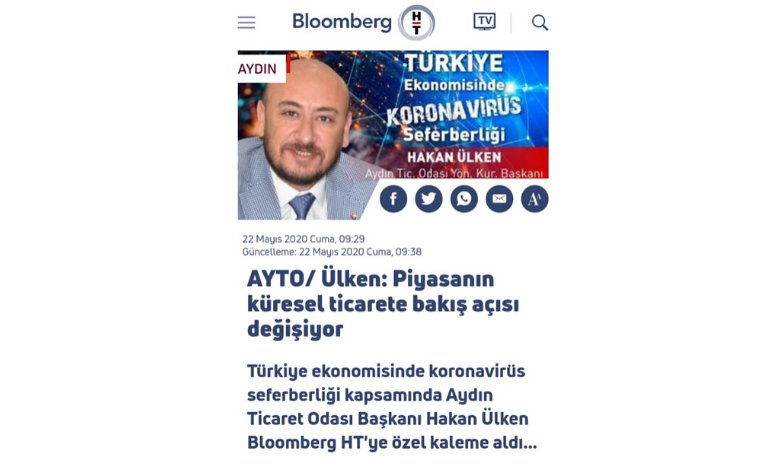 AYTO/ Ülken: Piyasanın küresel ticarete bakış açısı değişiyor