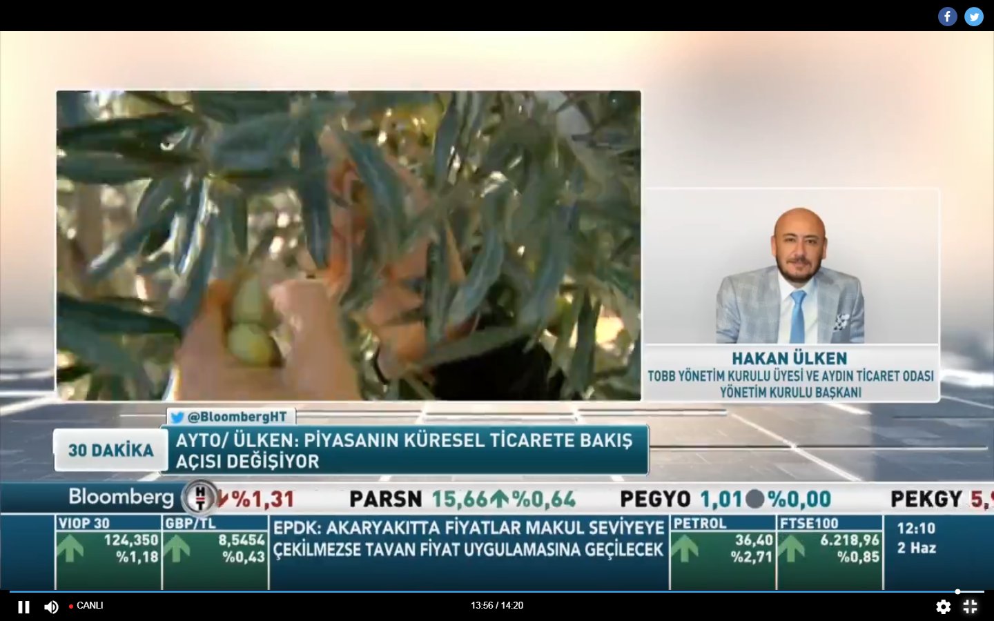 AYTO BAŞKANI, BLOOMBERGHT “30 DAKİKA” PROGRAMINDA