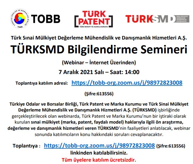 TÜRKSMD BİLGİLENDİRME SEMİNERİ