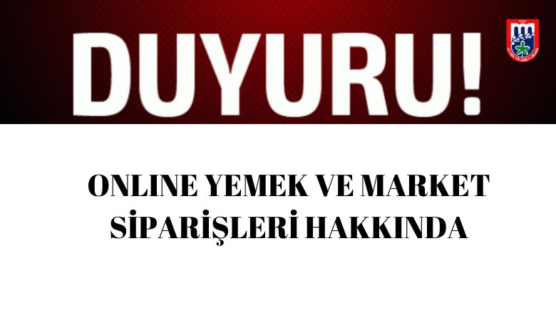 ONLINE YEMEK VE MARKET SİPARİŞLERİ